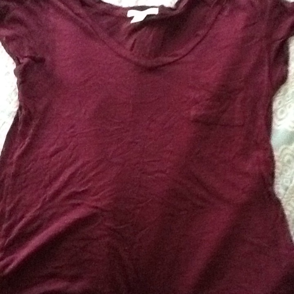 Burgundy purple top